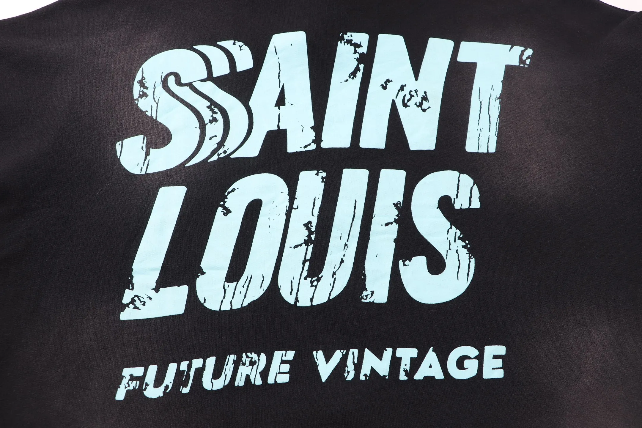 Style No. S111 P320💰 (450g version) SSSAINT LOUIS splash-ink logo long-sleeved zipper hoodie sweatshirt is made of 450g dense cotton fabric, with a loose fit and the same style for men and women. Size S-XL